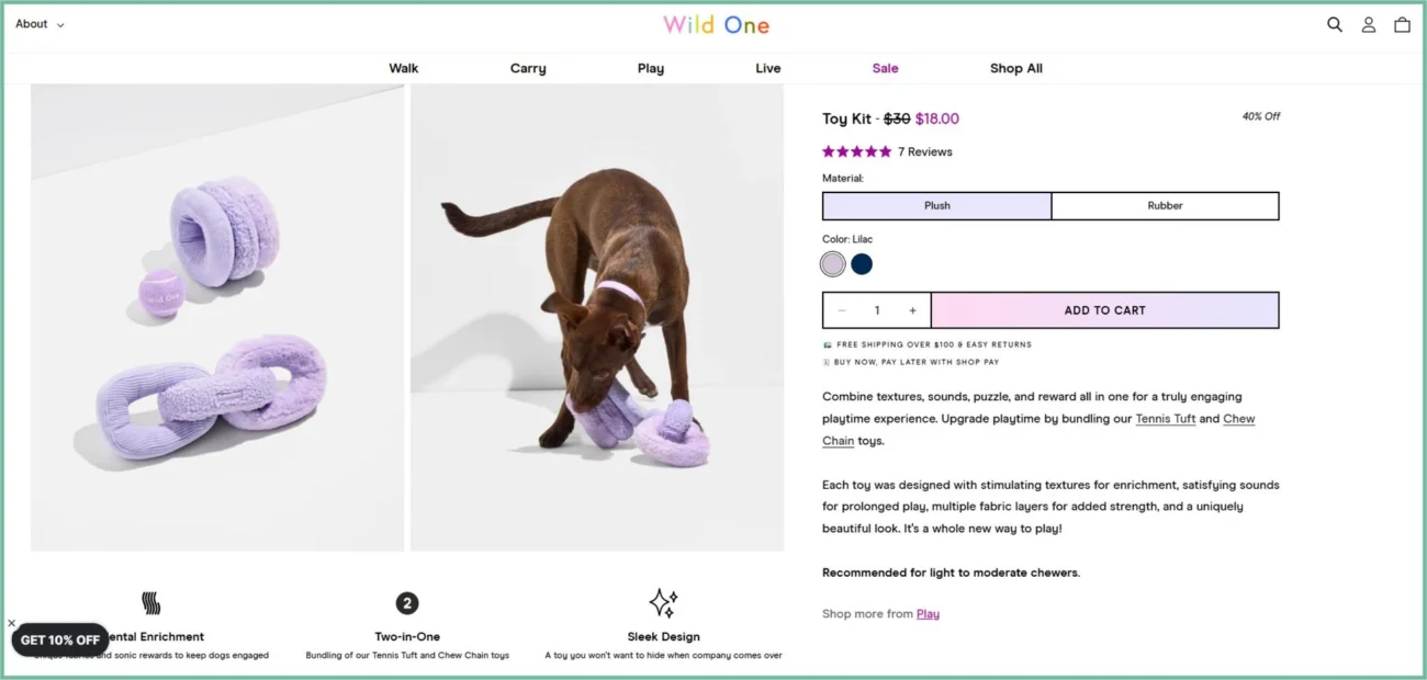 Example of kitting in the pet products industry