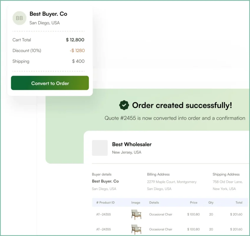  Quote-to-convert feature in WizCommerce