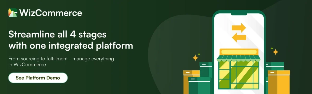 Try WizCommerce's integrated wholesale distribution platform that manages sourcing, inventory, order processing and fulfillment