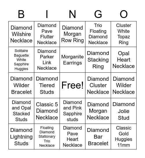 ‍Create bingo cards with squares featuring different products in your booth at JCK Las Vegas 2024