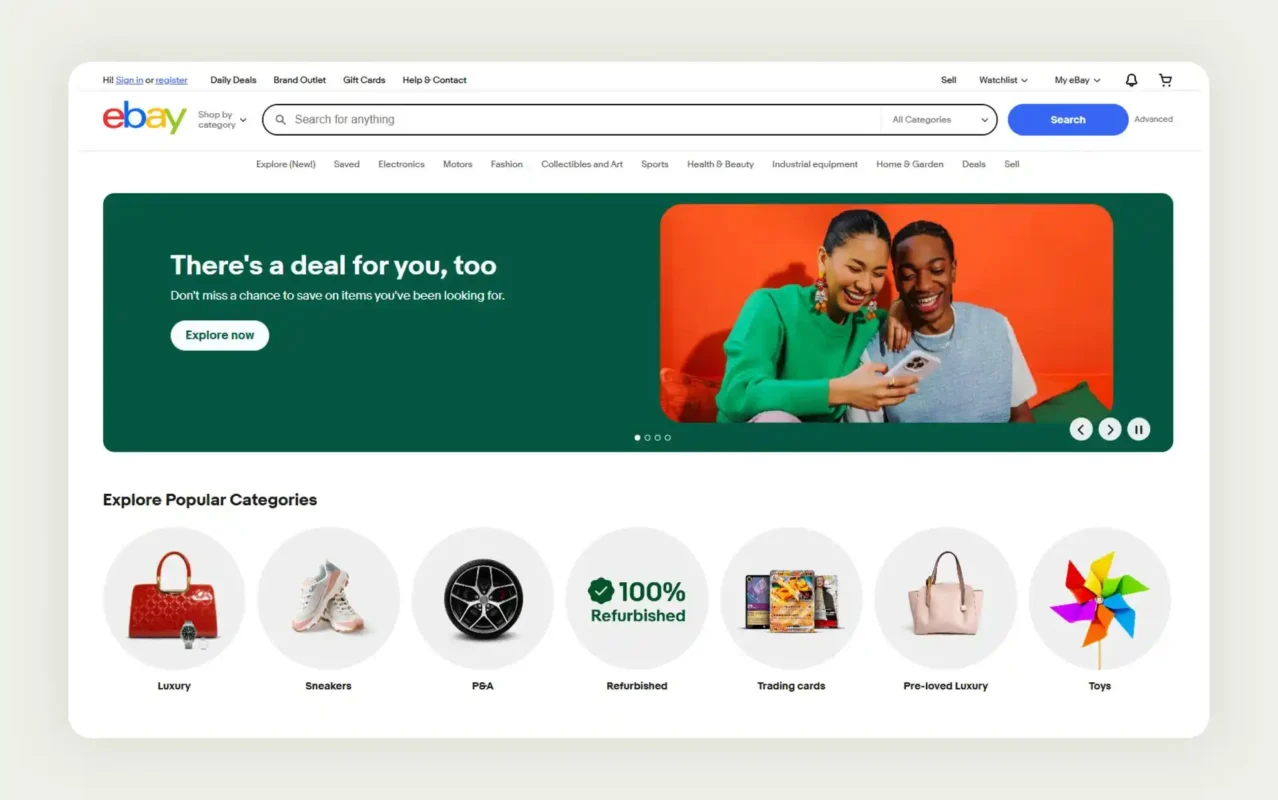 eBay Business marketplace for bulk sales and auctions