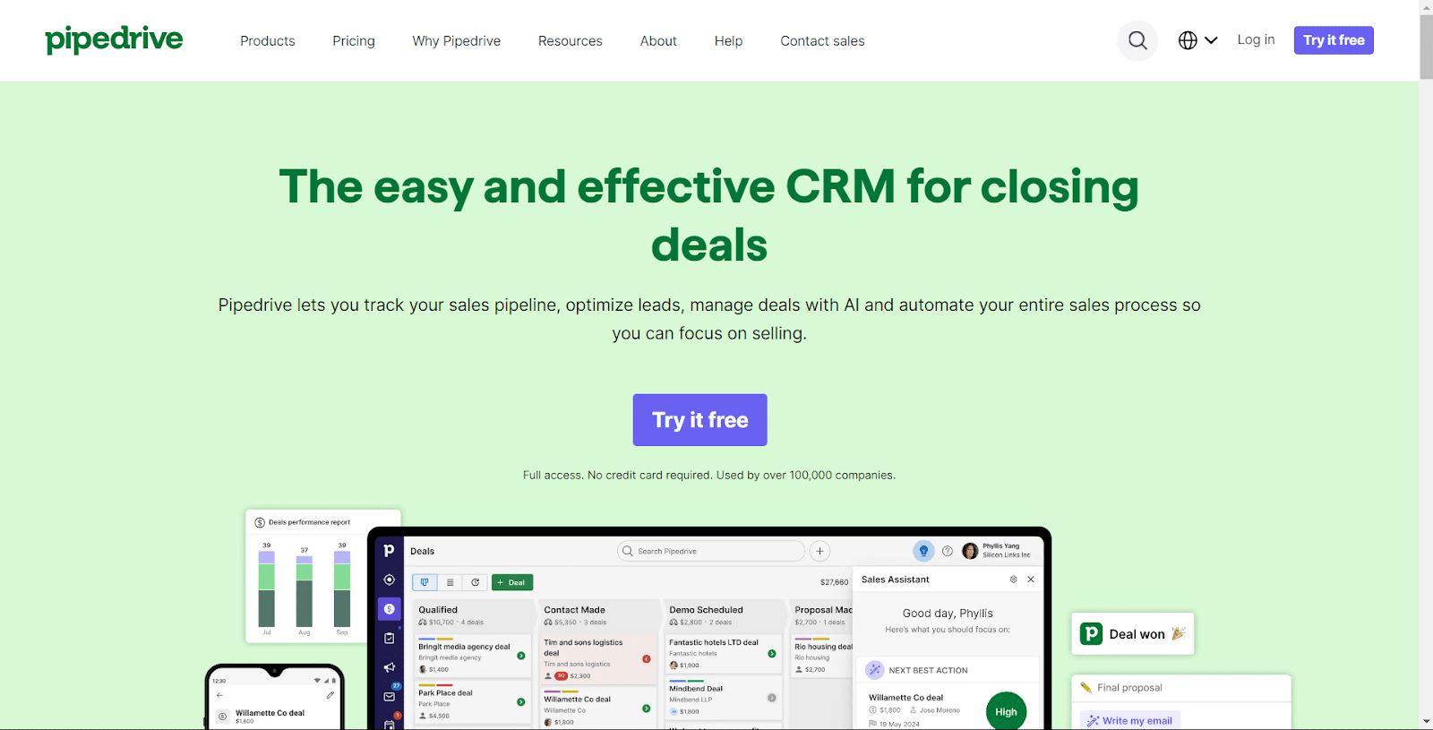 Pipedrive: Top for Pipeline Management