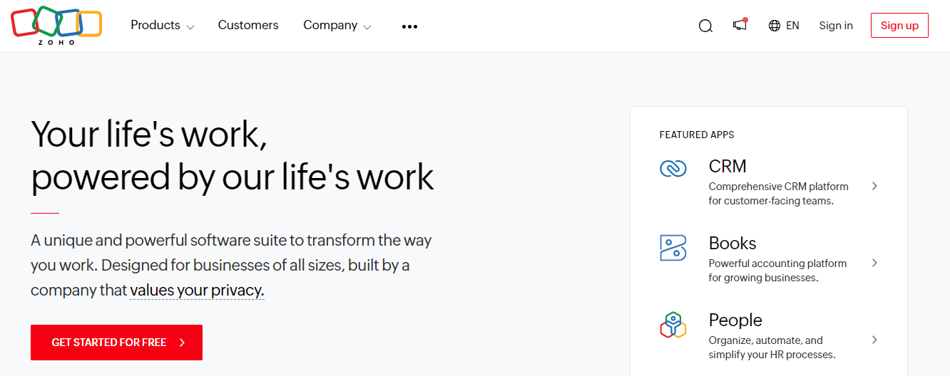Zoho CRM