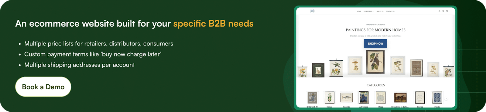 B2B Ecommerce Website Builder