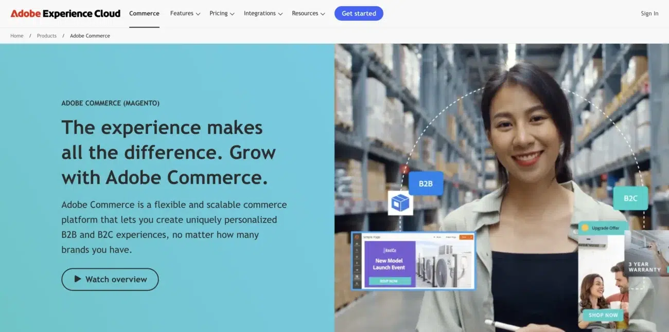 Magento website