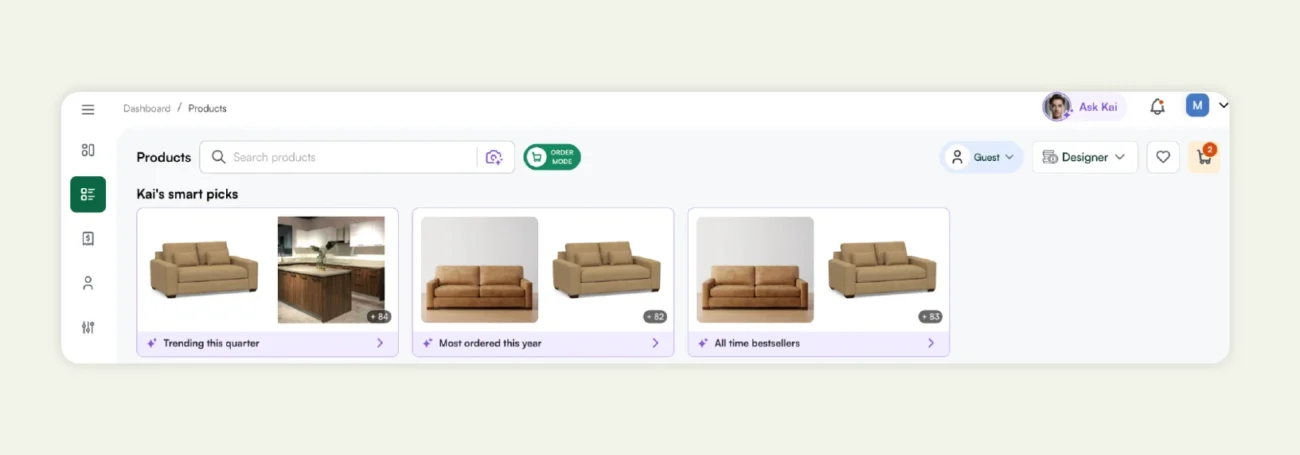 WizAI for AI-powered personalized recommendations