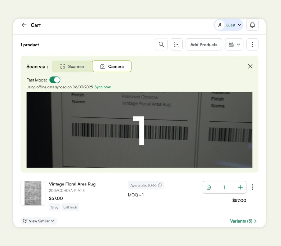 WizCommerce, B2B order taking app at trade shows